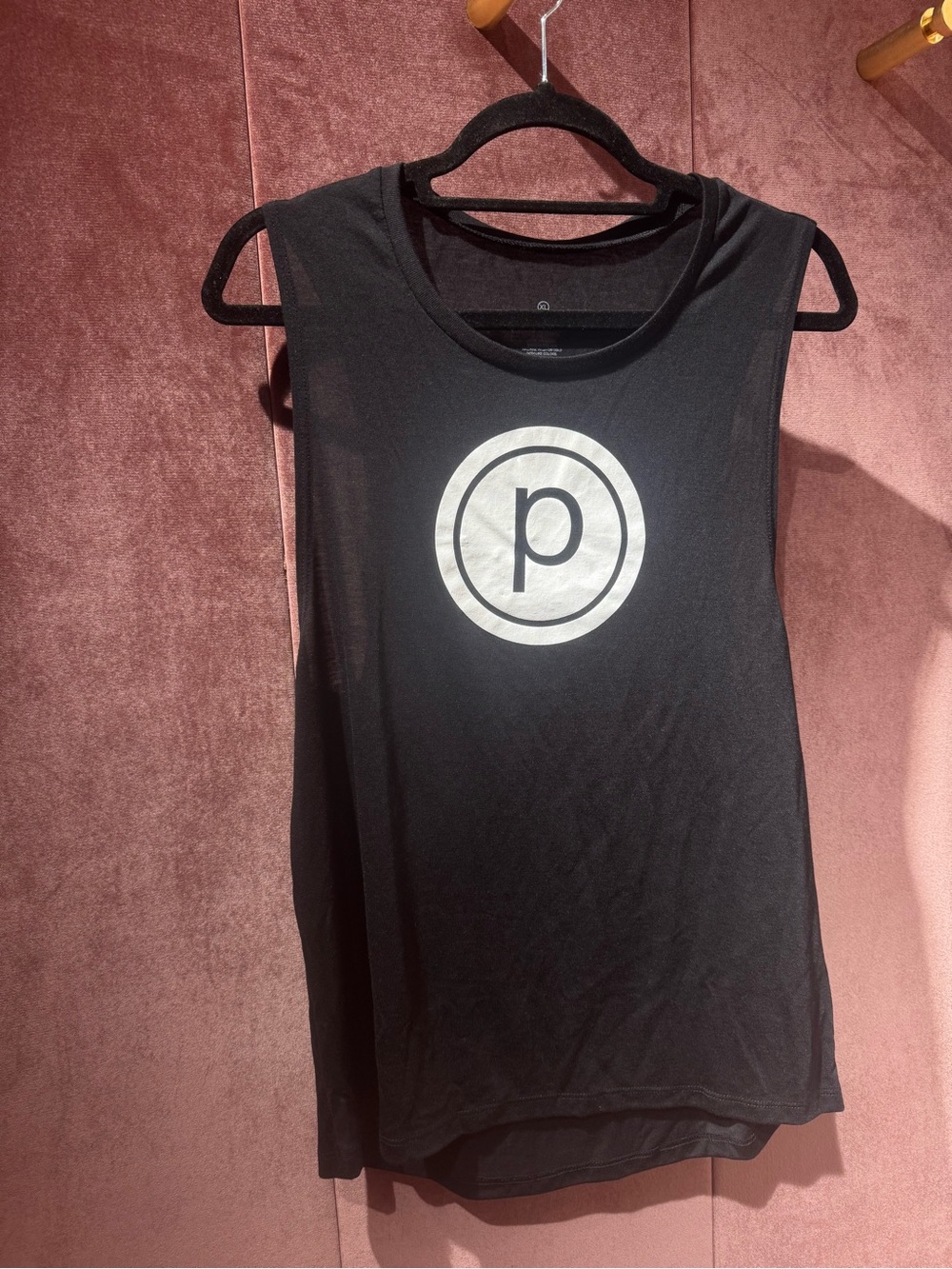 NEW XL Pure Barre Black Sleeveless Logo Tank Top